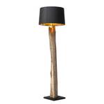 Lampada da terra Nature Straight Cotone nero/Legno grezzo