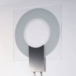 Staande lamp Q glas/metaal wit 1 lichtbron