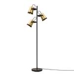 Staande lamp Trend Buckets aluminium/ijzer - 3 lichtbronnen - Messing/Zwart