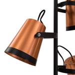 Staande lamp Trend Buckets aluminium/ijzer - 3 lichtbronnen - Koperkleurig/zwart