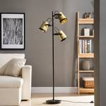 Lampada da terra Trend Buckets alluminio / ferro - 3 luci - Ottone / Nero