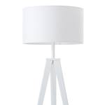 Lampadaire Tripod Asmo Fer / Tissu - 1 ampoule - Blanc