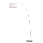 Lampadaire Troms Tissu / Fer - 1 ampoule - Blanc