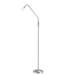 Lampadaire Vino by Leuchten Direkt Fer / Acier Argenté 1 ampoule