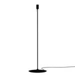 Pied de lampadaire Cham (avec douille) Aluminium - 1 ampoule - Noir