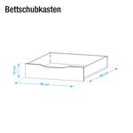 Bed Agnetha alpinewit - 140 x 200cm - 1 opbergruimte