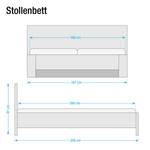 Bed Agnetha alpinewit - 160 x 200cm - Geen opbergruimte