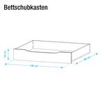 Stollenbett Agnetha Alpinweiß - 180 x 200cm - 1 Bettkasten