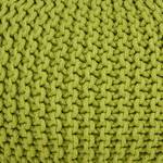 Pouf tricoté Tessa Tissu Vert