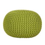 Strickpouf Stockholm Webstoff Grün