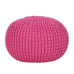 Strickpouf Stockholm Webstoff Pink