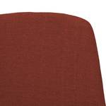 Chaises rembourrées Eske II (lot de 2) Tissu / Métal chromé - Tissu Vesta : Rouge