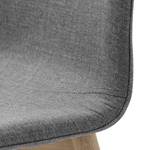 Gestoffeerde stoelen Helvig I geweven stof/massief eikenhout - Stof Vesta: Donkergrijs