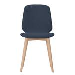 Gestoffeerde stoelen Helvig III geweven stof/massief eikenhout - Stof Vesta: Blauw