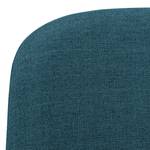 Chaises rembourrées Stig I (lot de 2) Tissu - Tissu Vesta : Bleu pétrole - Noyer