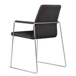 Chaises Focus (lot de 2) Tissu / Acier - Tissu Kira II : Anthracite