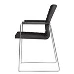 Chaises Focus (lot de 2) Tissu / Acier - Tissu Kira II : Anthracite