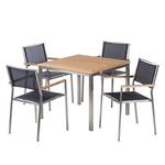 Table et chaises de jardin TEAKLINE 5C Teck massif / Acier inoxydable