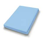 Drap-housse en peluche Sotta Coton / Polyester - Bleu clair - 140 x 200 cm