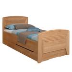 Deels massief bed Valerie I elzenhout - 100 x 190cm - 1 opbergruimte