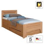 Deels massief bed Valerie III elzenhout - 90 x 200cm - 1 opbergruimte