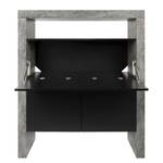 Secretaire Detroit beton / mat zwart