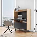 Secretaire Lomborg eikenhout / mat zwart