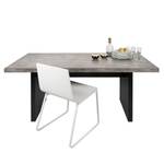 Eettafel Detroit l betonnen look/mat zwart