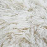 Teppich Flokati Wolle - Weiß - 70 x 140 cm