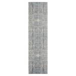 Tapis Abella Vintage Fibres synthétiques - Bleu clair - Crème / Bleu pétrole - 62 x 240 cm