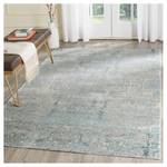 Tapis Abella Vintage Fibres synthétiques - Bleu clair - Crème / Bleu pétrole - 160 x 230 cm