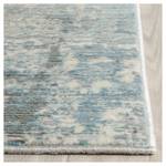 Tapis Abella Vintage Fibres synthétiques - Bleu clair - Crème / Bleu pétrole - 90 x 150 cm