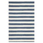 Tapijt Ada wol - Crème/marineblauw - 120 x 180 cm