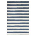 Tapis Ada Laine - Crème / Bleu marine - 243 x 304 cm