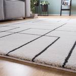 Tapis Alaska VI Tissu - Crème / Noir - 120 x 170 cm