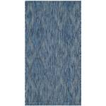 Tapis Biarritz Fibres synthétiques - Bleu - 60 x 109 cm
