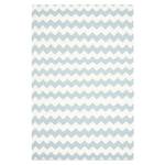 Tapijt Blair Dhurrie mixweefsel - Lichtblauw/wit - 120 x 180 cm