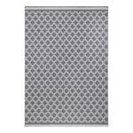 Tapis Chain Fibres synthétiques - Gris / Crème - 70 x 140 cm