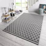 Tapis Chain Fibres synthétiques - Gris / Crème - 70 x 140 cm