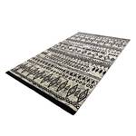 Tapis Contemporary Kelim Noir / Blanc - 160 x 225 cm