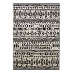 Tapis Contemporary Kelim Noir / Blanc - 80 x 150 cm