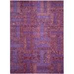 Tapis Cordova Fibres synthétiques - Violet foncé / Bordeaux - 200 x 300 cm