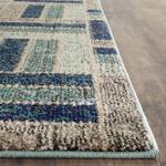 Tapis Cordova Fibres synthétiques - Cappuccino / Bleu pétrole - 120 x 180 cm