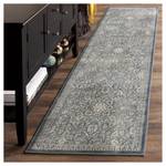 Tapis vintage Cordova Vintage Fibres synthétiques - Bleu / Gris clair - Anthracite - 67 x 240 cm