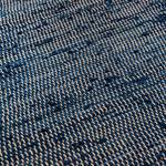 Teppich Cotton Jeansblau - 60 x 120 cm