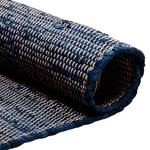 Tapis Cotton Bleu jean - 140 x 200 cm