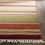 Teppich Dalat Striped Kilim Rot - Maße: 76 x 121 cm