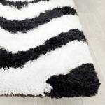 Tapis Delhi Noir - Blanc - Textile - 160 x 230 cm