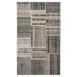 Tapis Deltana Woven Fibres synthétiques - Gris - 90 x 150 cm