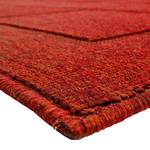 Tapis design tissé Rouge - Fibre speciale synthétique fine 8 - 60 cm x 110 cm